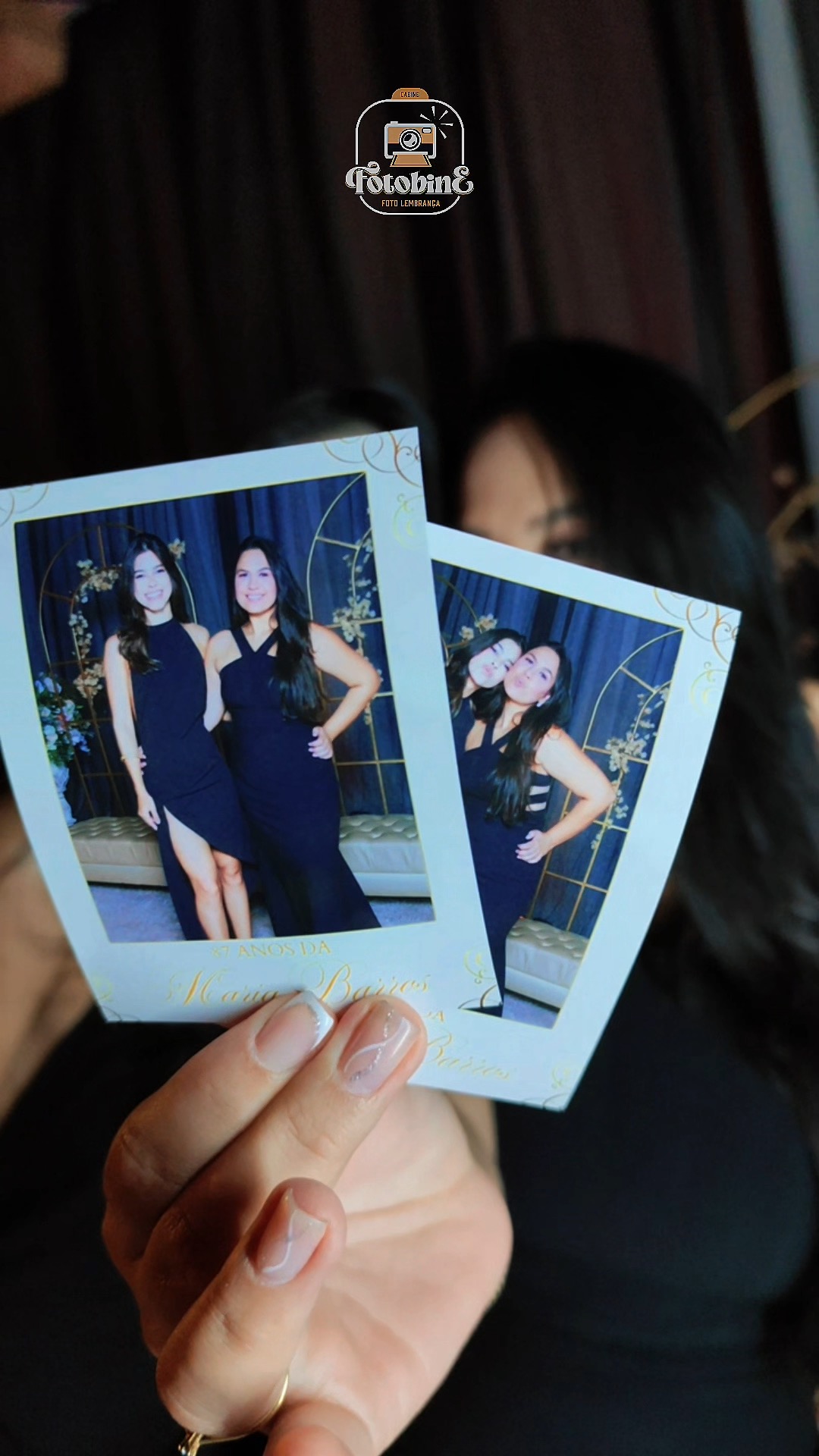 Foto sendo impressa na hora — Fotobine